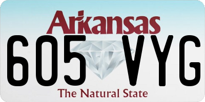 AR license plate 605VYG