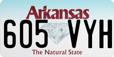 AR license plate 605VYH