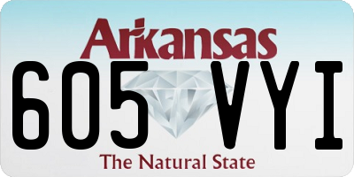AR license plate 605VYI
