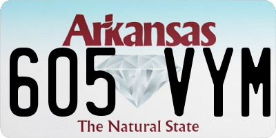 AR license plate 605VYM