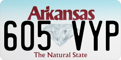 AR license plate 605VYP