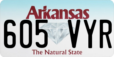 AR license plate 605VYR