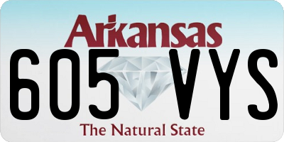 AR license plate 605VYS