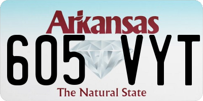 AR license plate 605VYT