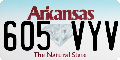 AR license plate 605VYV
