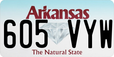 AR license plate 605VYW