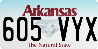 AR license plate 605VYX