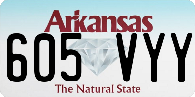 AR license plate 605VYY