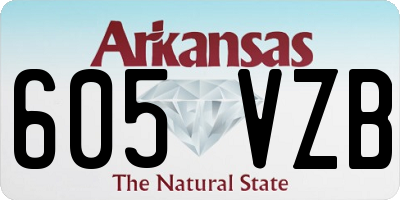 AR license plate 605VZB