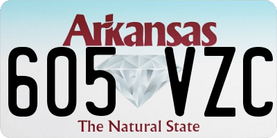 AR license plate 605VZC