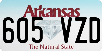 AR license plate 605VZD