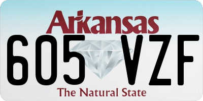 AR license plate 605VZF