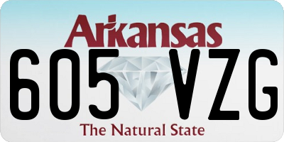 AR license plate 605VZG