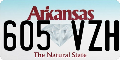 AR license plate 605VZH