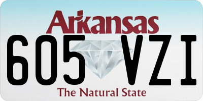 AR license plate 605VZI