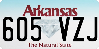 AR license plate 605VZJ