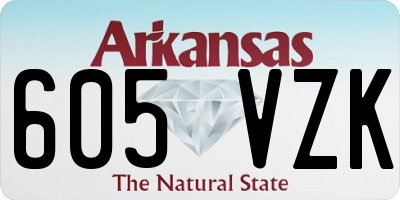 AR license plate 605VZK