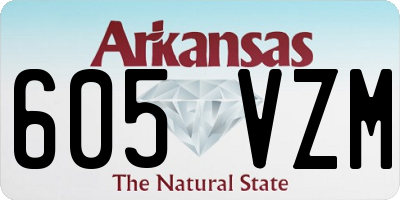 AR license plate 605VZM