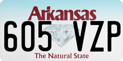 AR license plate 605VZP