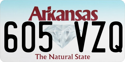 AR license plate 605VZQ
