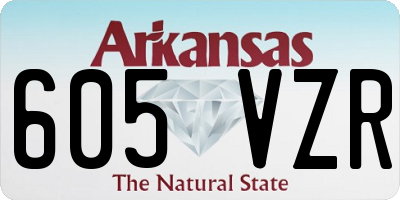 AR license plate 605VZR