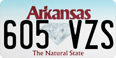 AR license plate 605VZS