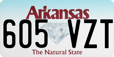 AR license plate 605VZT
