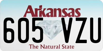 AR license plate 605VZU