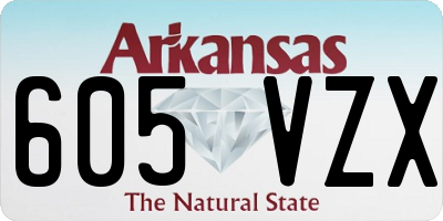 AR license plate 605VZX