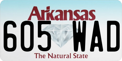 AR license plate 605WAD