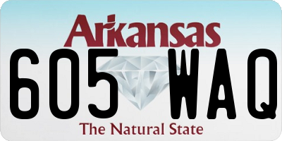 AR license plate 605WAQ