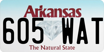 AR license plate 605WAT