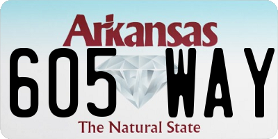 AR license plate 605WAY