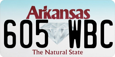 AR license plate 605WBC
