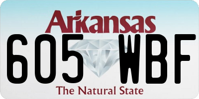 AR license plate 605WBF