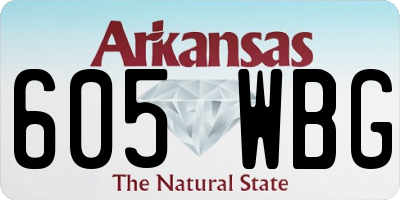 AR license plate 605WBG