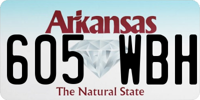 AR license plate 605WBH