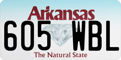 AR license plate 605WBL