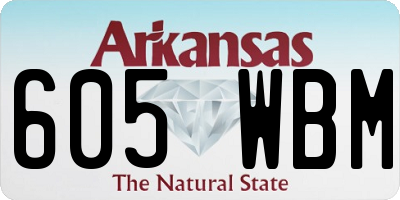 AR license plate 605WBM