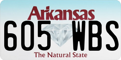 AR license plate 605WBS