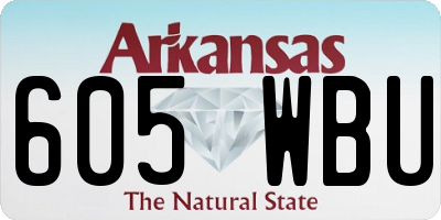 AR license plate 605WBU