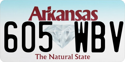 AR license plate 605WBV