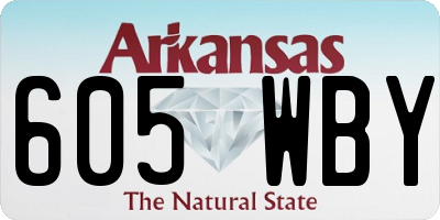 AR license plate 605WBY