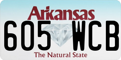 AR license plate 605WCB