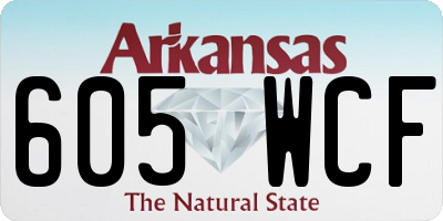 AR license plate 605WCF