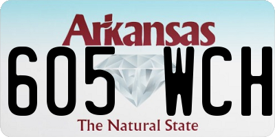 AR license plate 605WCH