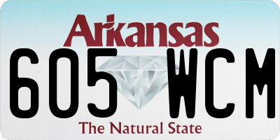 AR license plate 605WCM