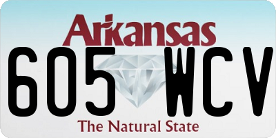 AR license plate 605WCV
