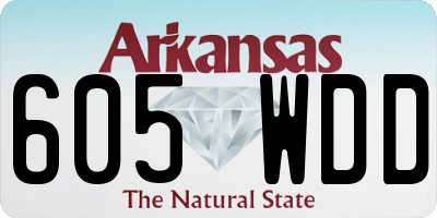 AR license plate 605WDD