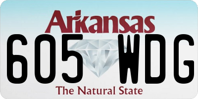 AR license plate 605WDG